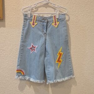 Stella McCartney Light Blue Kids Denim Shorts